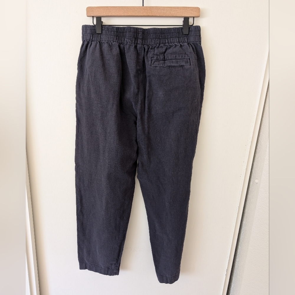 Marine Layer Womens Medium Elle Relaxed Crop Pant Blue Coastal Casual Cottage - Picture 7 of 10